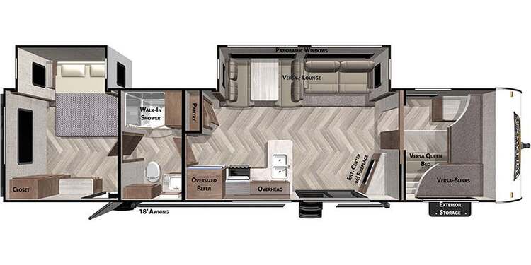 2020 FOREST RIVER WILDWOOD 36VBDS