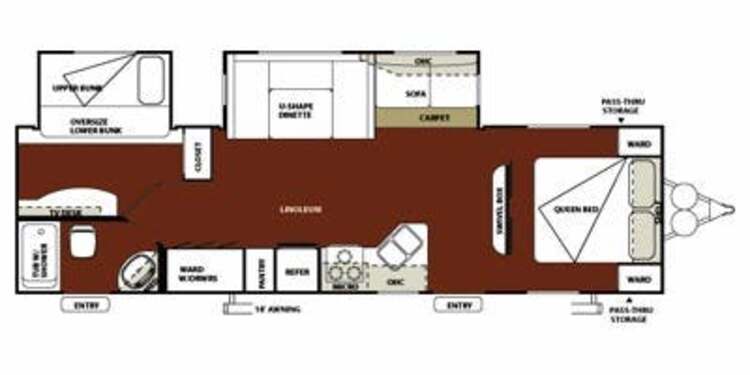2013 FOREST RIVER WILDWOOD 29BHBS
