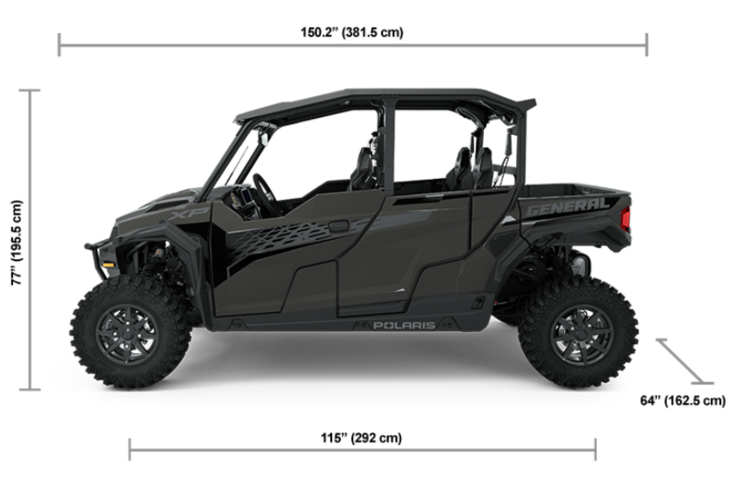 2025 POLARIS GENERAL XP 4 1000 ULTIMATE - GRANITE GRAY