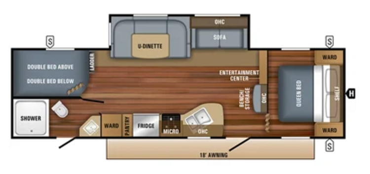 2018 JAYCO JAY FLIGHT 287BHS